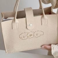 ราคา Tote Bag กระเป๋าผ้า ผ้าแคนวาส กระเป๋าถือใบเล็กเนื้อผ้าสักหลาด แฟชั่น (23049580010)