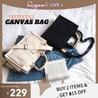 ราคา กระเป๋าแคนวาสใบใหญ่ กระเป๋าผ้า canvas มีหลายช่อง (18027665429)