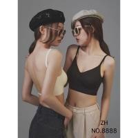 ราคา บราสายเดี่ยวโชว์หลังไร้โครง บราไร้ตะเข็บไร้รอยต่อ ใส่ได้3แบบ ZH 8888 (25870036850)