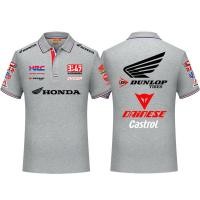 ราคา Honda honda dunl Fleet แขนสั้น F1 Racing Jersey รถจักรยานยนต์เสื้อยืดขี่จักรยาน POLO เสื้อ Fleet ชุดทํางานผู้ชายเสื้อลําลอง (28605384023)