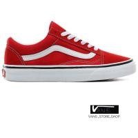 ราคา VANS OLD SKOOL RACING RED WHITE SNEAKERS สินค้ามีประกันแท้ (4617380565)