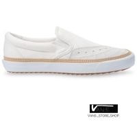 ราคา VANS SLIP ON OVERPLY SK8 QTR BLANC DE BLANC WHITE SNEAKERS สินค้ามีประกันแท้ (3632010517)