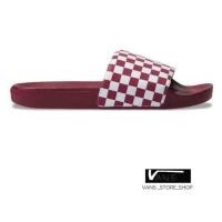 ราคา รองเท้าแตะVANS SLIDE ON CHECKERBOARD RUMBA RED สินค้ามีประกันแท้ (2033469448)
