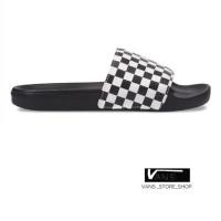 ราคา รองเท้าแตะVANS SLID ON CHECKERBOARD BLACK WHITE สินค้ามีประกันแท้ (1181312737)