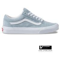 ราคา VANS OLD SKOOL PIG SUEDE BLUE FOG TRUE WHITE SNEAKERS สินค้ามีประกันแท้ (7016274300)