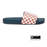 ราคา รองเท้าแตะVANS SLIDE ON CHECKERBOARD BURNT BRICK DRESS BLUES สินค้ามีประกันแท้ (2904176540)
