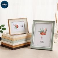 ราคา กรอบรูป 4x6 5x7 6x8 สีขาว ตั้งและแขวน กรอบรูปลายไม้อย่างดี ขนาดนิ้ว คละสี กรอบรูปเปล่า DIY B15 (9043473225)