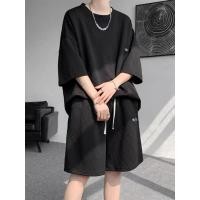 ราคา แขนสั้น กางเกงขาสั้น ชุดเซ็ท unisex ชุดset 2 ชิ้น ชุดสูทลำลองทรงหลวม ดีไซน์เก๋ ใส่ได้ทั้งชายและหญิง oversize TZ51 (23764539165)