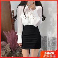 ราคา SADO กระโปรงสั้น เอวสูง ผ้ายืด เซ็กซี่ ปิดสะโพก คุณภาพสูง สําหรับผู้หญิง 2024 (24217879717)