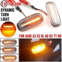 ราคา 2pcs สําหรับ Audi A2 A3 8L A4 B5 A6 4B C5 A8 4D TT 8N LED แบบไดนามิกด้านข้างไฟเลี้ยวไฟสัญญาณตัวบ่งชี้ 8N0 949 127A (28105631715)
