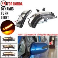 ราคา Led แบบไดนามิกไฟเลี้ยวกระจกมองข้าง Suquential ไฟแสดงสถานะโคมไฟสําหรับ Honda FIT JAZZ GD1 GD3 Saloon CITY Repeater 2003 2008 (25383533904)