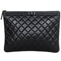 ราคา มือ2 แท้ Chanel Clutch Black Caviar Holo28xx (23478176112)