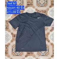 ราคา เสื้อกีฬา Nike dri fit สีดำ มือสอง ไซด์ M (27501758752)