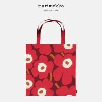 ราคา นำเข้าอย่างเป็นทางการจากสิงคโปร์ MARIMEKKOกระเป๋าลายดอกไม้สีแดงขนาดใหญ่กระเป๋าดอกไม้สีแดงกระเป๋าสะพายพื้นหลังสีม่วงความ (29755173721)