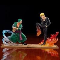 ราคา One Piece รูป Roronoa Zoro Sanji Action Figure 17 ซม ตกแต่งโต๊ะเครื่องประดับ Dashboard เครื่องประดับของเล่น Zoro รูป Sanji รูป (26954153069)