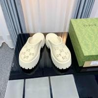 ราคา GUCCI กุชชี่ รองเท้าแตะผู้หญิงเพิ่มพื้นหนานุ่มสบายสันทนาการรองเท้าแตะระบายอากาศ35 44 XFSI (29905659287)