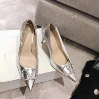 ราคา Valentino รองเท้าส้นสูงเปลือย 4 6 8 ซม V Buckle ผู้หญิง Pointed Toe Stiletto BIK4 (29805659489)