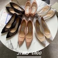 ราคา Jimmy choo รองเท้าส้นสูงผู้หญิง 8 ซม 6 ซม ด้านล่างแบน Love Series ตาข่าย Glitter หนังแกะแฟชั่น Stiletto ชี้เซ็กซี่รองเท้าผู้หญิง BZJM (29805659456)