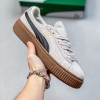 ราคา Puma Men Lace Up Shoes Women Universal RIHANNA SUEDE RIHANNA Platform Shoes Platform Shoes แอลฟี่ UCC6 (29805659382)