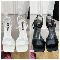 ราคา DOLCE GABBANA โดลเช่ กาบาบาน่า ร้อนสไตล์ตัวเลือกคู่รุ่นสีที่บริสุทธิ์หัวตารางรองเท้าส้นสูงรองเท้าแตะหดคลาสสิกแฟชั่นหยาบกับรองเท้าส้นสูงโจ๊กสบาย ZQAL (29705659303)