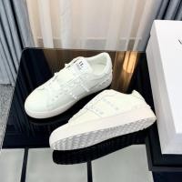 ราคา ปีสไตล์ใหม่ Valentino รองเท้าผ้าใบสีขาว Rivets Lace Up Casual นําเข้าลิ้นจี่ Grain Cowhide High End แฟชั่นรองเท้าผู้ชาย (28800508263)