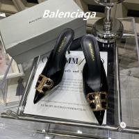 ราคา สุภาพสตรีรองเท้าส้นสูงรองเท้าแตะสไตล์ใหม่ชี้นิ้วเท้าแมวส้นครึ่งรองเท้าแตะสิทธิบัตรหนัง หนังวัว ส้นกริช8เซนติเมตร โปอิน (27555662765)