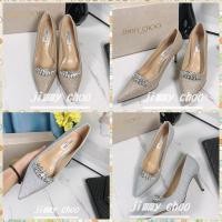 ราคา Jimmy choo รองเท้าส้นสูงผู้หญิง Stiletto 10 ซม 8 ซม ชี้มงกุฎคริสตัลรองเท้าแต่งงานแฟชั่นหนังแกะรองเท้าผู้หญิง (27555662554)