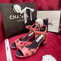 ราคา Classicalchanelรองเท้าส้นสูงแตงโมสีแดงsheepskindstereoprintingchunkylow Heel cmFashionรองเท้าผู้หญิง (25481727027)