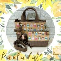 ราคา กระเป๋าผ้าแฮนด์เมดแบบถือ สะพาย ขนาดเล็ก มีสายสะพาย แถมฟรี กระเป๋าใบเล็ก พวงกุญแจดอกทิวลิป (24179702261)