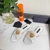 ราคา Dolce Gabbana รองเท้าแตะสุภาพสตรี Sunflower White Lace Upper หนังแกะเบาะฟุตแฟชั่นเซ็กซี่รองเท้าผู้หญิง P2BK (29955662322)