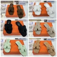 ราคา 2024 ใหม่ HERMES ใหม่หกเป็นตัวเลือกรองเท้าแตะขนสัตว์เท็ดดี้ฤดูใบไม้ร่วงและฤดูหนาวสไตล์สบาย Lambs ขนสัตว์ Pure สี Joker หัวแบนแนวโน้มแฟชั่นลื่นสวมใส่ SY7U (29955662255)