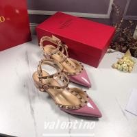 ราคา Valentino รองเท้าส้นสูงผู้หญิง 3 ซม ส้นหนาสองเข็มขัด Series เซ็กซี่แฟชั่นผู้หญิงรองเท้า QZCS (29855662465)