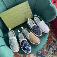 ราคา GUCCI กุชชี่ รองเท้าผู้หญิงรองเท้าเรือสีฟ้าอ่อน2021ใหม่คลาสสิกรุ่นฤดูใบไม้ผลิรองเท้าผ้าใบสีซับหนังแกะสวมใส่ ทีพียู พื้นรองเท้า รองเท้าลําลอง เอ่อ (29855662460)