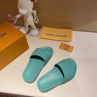 ราคา Louis vuitton 2322 สีเขียวแฟชั่น lv รองเท้าแตะใหม่หนังแบบกําหนดเอง RORD 6KID (26455659442)