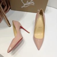 ราคา Christian Louboutin รองเท้าส้นสูง 10 ซม Nude Pointed Lacquered Cowhide Stiletto เซ็กซี่อาชีพรองเท้าผู้หญิง S0MR (26105662301)