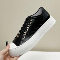 ราคา หนังแท้สไตล์ใหม่ Chanel หนาSoled Chanelสไตล์รองเท้าสีขาวรองเท้าหัวใหญ่หนังแท้ลําลองเพิ่มความสูงผูกเชือก (29654806605)