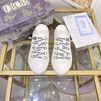 ราคา 2024 สถานียุโรป DIOR Letter รองเท ้ าผ ้ าใบนักเรียนหญิง Tie Lace Up รองเท ้ าสีขาว Casual All Match เพิ ่ มความสูงครึ ่ ง (25779766943)