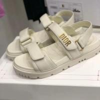 ราคา 2024dior แฟชั ่ นสไตล ์ ใหม ่ ยุโรปสไตล ์ อเมริกันไมโครไฟเบอร ์ หนัง D Letter Velcro หนา Soled ความสูงเพิ ่ มรองเท ้ าแตะ All Match เปิด (25529767672)