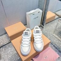 ราคา 2024 สไตล ์ ใหม ่ คลาสสิก miu miu รองเท ้ าสีขาวผู ้ หญิงดูสูงขายร ้ อน Lace Up รองเท ้ าผ ้ าใบ Casual กีฬารองเท ้ า (24879765984)