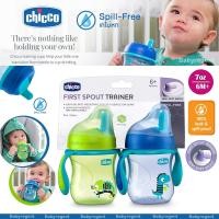 ราคา USA แก้วหัดดื่ม Chicco เทไม่หก 6M 7oz Semi Soft Spout Baby Trainer Sippy Cup ขวดน้ำ ถ้วยหัดดื่ม (3242039110)