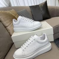 ราคา 2024新款alexander McQueen รองเท้าผ้าใบคู่ชั้น Cowhide สีขาวล้วนแฟชั่นรองเท้าผู้หญิง B1UI (27555658699)