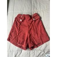 ราคา กางเกงขาสั้นผ้าลูกฟูกสำหรับสาวเอว25 26ไซต์S Mใส่ได้เอวสูง (26355457752)