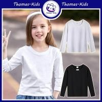 ราคา THOMAS Kids เสื้อยืดคอกลม แขนยาว ผ้าฝ้าย 100 สีขาว สําหรับเด็กผู้ชาย อายุ 3 15 ปี (24615850184)