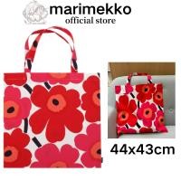 ราคา 100 Marimekko Pieni Unikko Bag 44x43cm Tote Bag Summer Red Pink Unikko กระเป๋าผ้า ดอกแดง ลายดอกใหญ่ (25674020911)