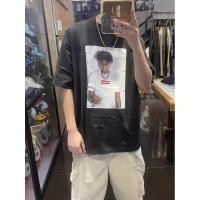 ราคา Supreme Rapper Character Photo PatternLOGOPrinted Maychao Retro Couple Short SleeveTT shirt Fashion (27105761165)