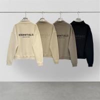 ราคา Fog FEAR OF GOD ESSENTIALS คุณภาพสูง Stand Up Collar เสื้อกันหนาวซิลิโคนตัวอักษรเสื้อหลวม (29704968307)