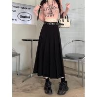ราคา สไตล์เกาหลีกลางความยาวสูทกระโปรงขนาดใหญ่กระโปรงฤดูใบไม้ผลิสีเทาเอวสูง ก เส้น กระโปรงร่มกระโปรงจีบกระโปรงยาว (28905757550)