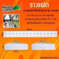 ราคา รางปลูกผักไฮโดรโปนิกส์ รุ่นรางแฝด เจาะ 28 หลุมปลูก แบบน้ำนิ่ง ปิดฝาหัว ท้าย (25831473564)