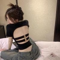 ราคา 9 9 shopee เสื้อยืดสวยๆผู้หญิง สื้อผ้า พร้อมส่ง พร้อมส่ง เสื้อยืดครอปแขนสั้น เข้ารูป สไตล์อเมริกัน แฟชั่นฤดูร้อน สําหรับผู้หญิง (21991808233)