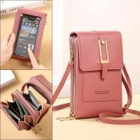ราคา กระเป๋าสตางค์ หนังนิ่ม หน้าจอสัมผัส ใส่โทรศัพท์มือถือได้ มีสายสะพายไหล่ กระเป๋าถือ ราคาถูก สําหรับผู้หญิง (23658854638)